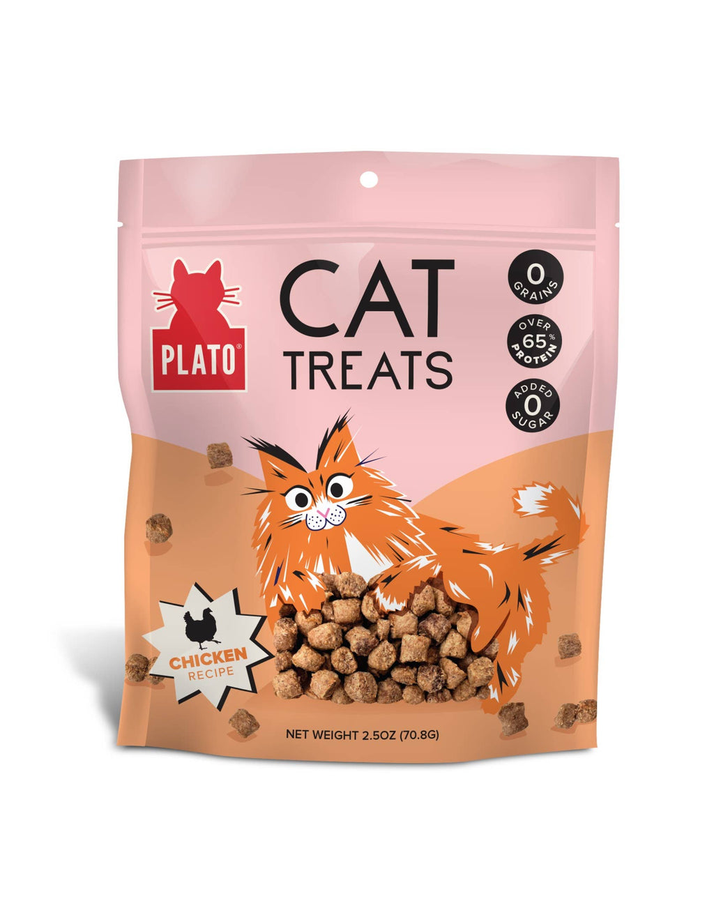 Plato Air-Dried Cat Treats Chicken Recipe 2.5oz