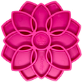 Mandala eTray Shallow Slow Feeder Dog Bowl for Enrichment | USA Made: Pink