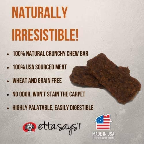 Etta Says! Premium Bars Duck & Sweet Potato Dog Chew 12ct