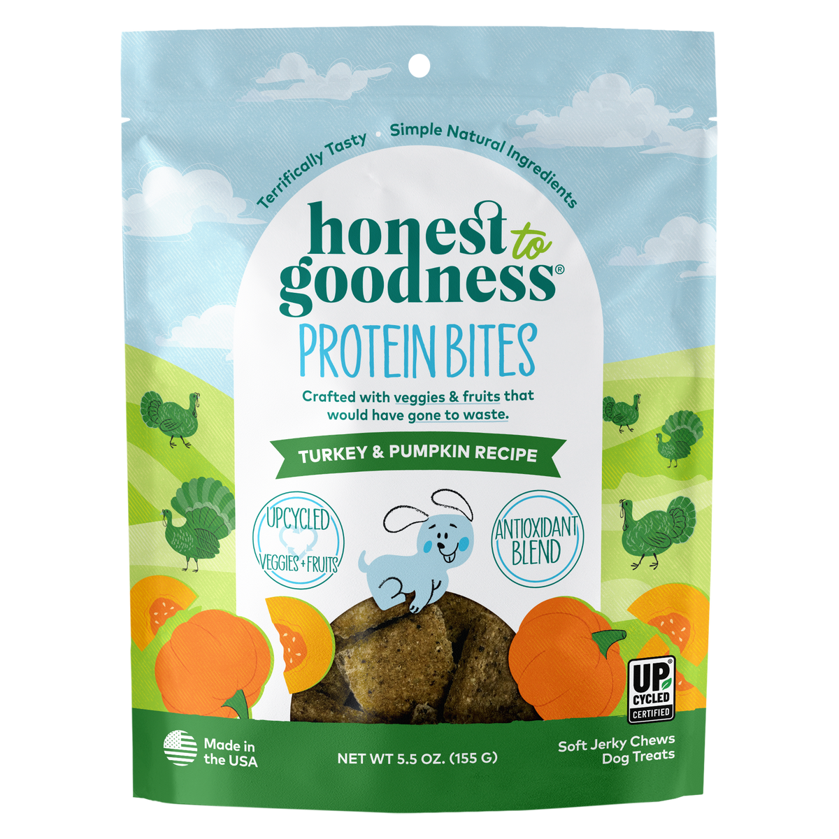 Honest to Goodness® Turkey & Pumpkin Protein Dog Treats