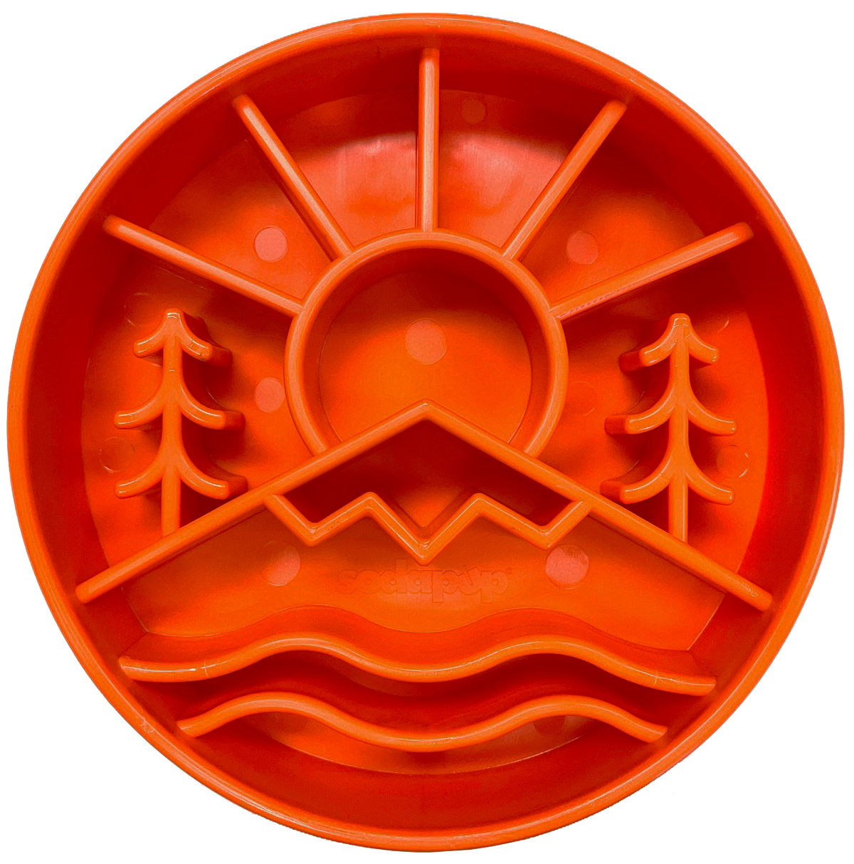 Great Outdoors eBowl - Slow Feeder Dog Bowl & Enrichment | USA Made: Green