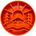 Great Outdoors eBowl - Slow Feeder Dog Bowl & Enrichment | USA Made: Orange