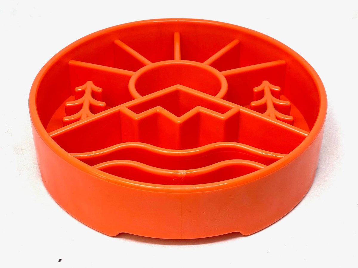 Great Outdoors eBowl - Slow Feeder Dog Bowl & Enrichment | USA Made: Green