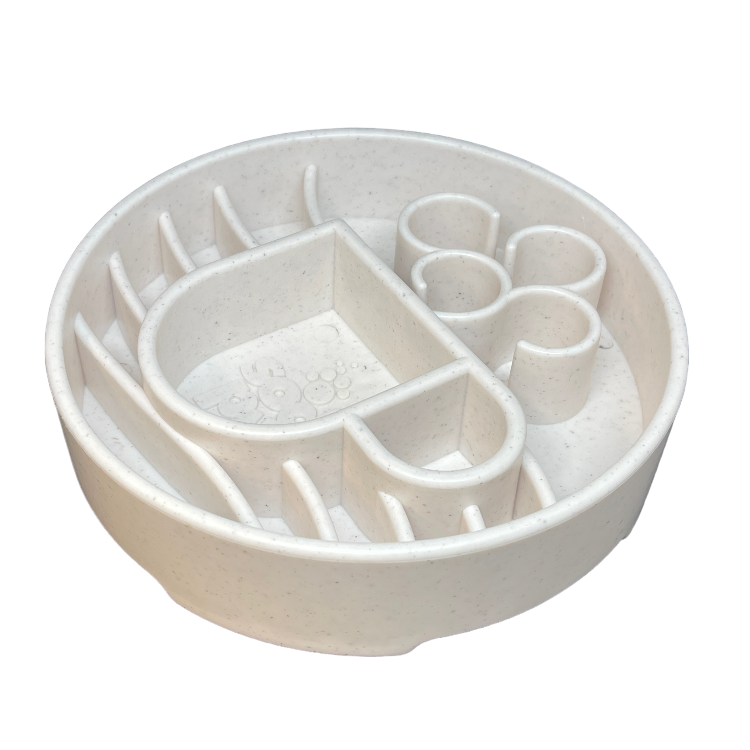 Java eBowl Deep Slow Feeder Dog Bowl for Enrichment | USA Made: Coffee Bean