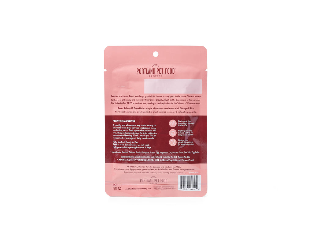 Boots' Salmon N' Pumpkin Human Grade Fresh Wet Food