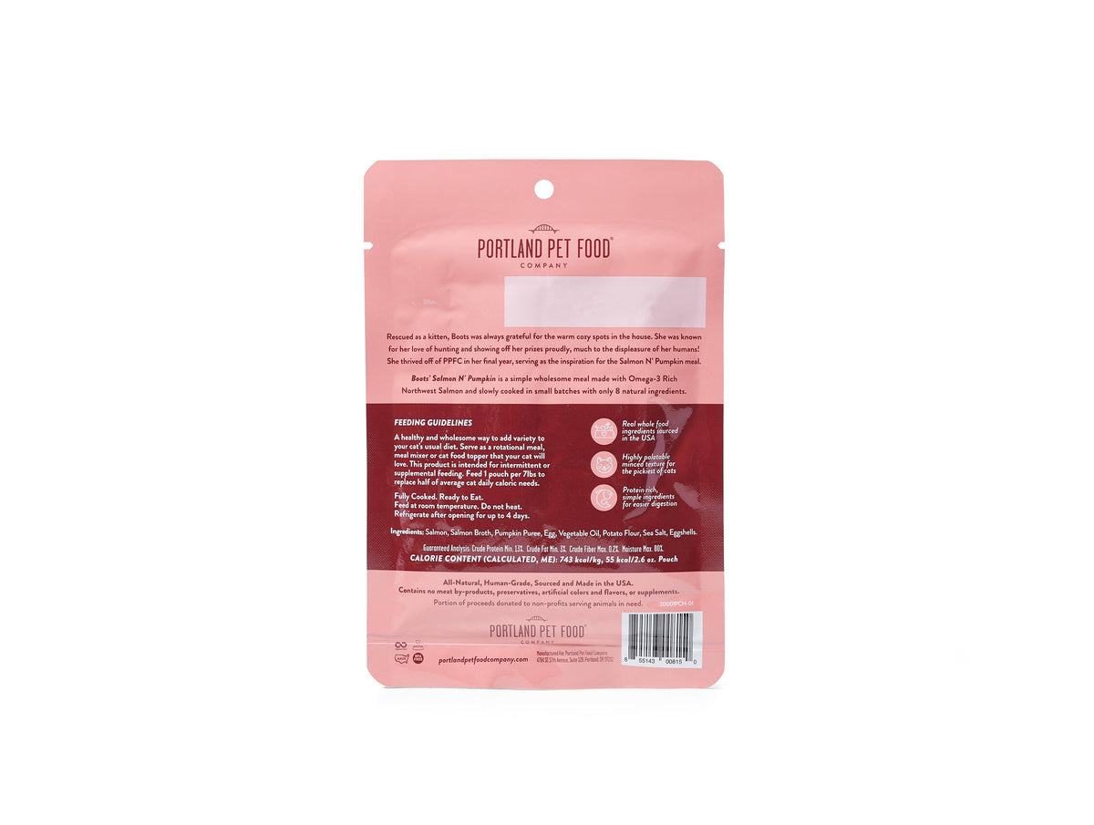 Boots' Salmon N' Pumpkin Human Grade Fresh Wet Food