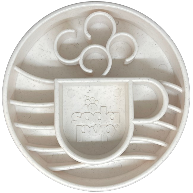 Java eBowl Deep Slow Feeder Dog Bowl for Enrichment | USA Made: Coffee Bean