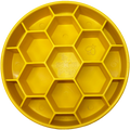 Honeycomb eBowl Deep Slow Feeder Dog Bowl for Enrichment | USA Made: Yellow