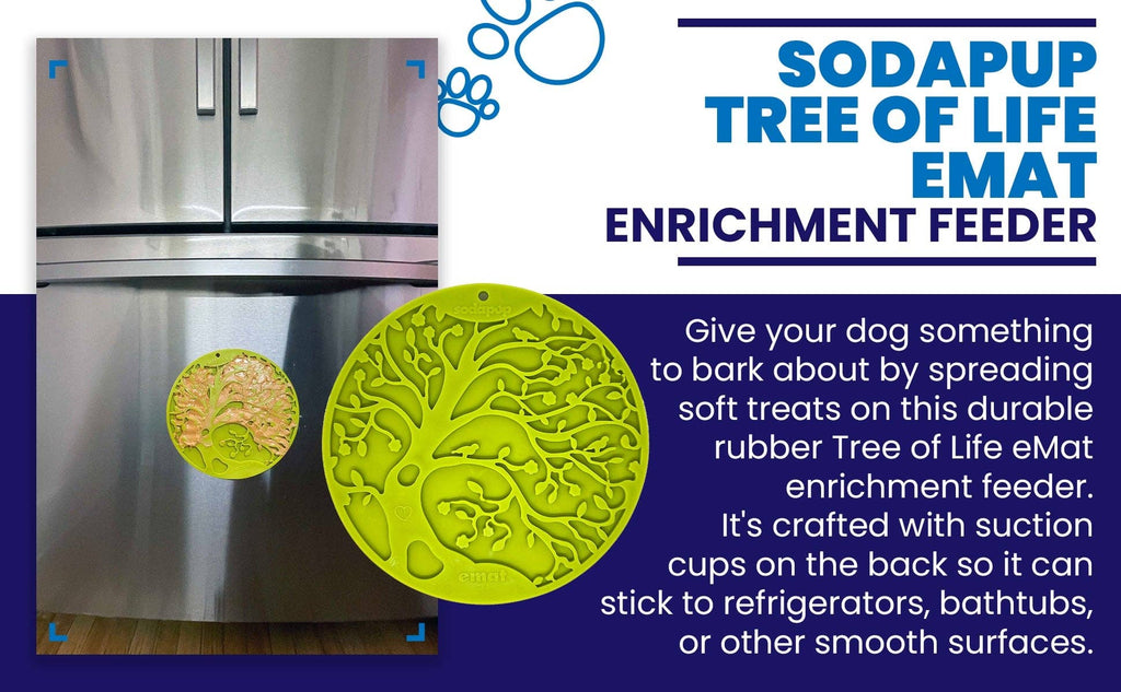 Tree of Life eMat - Enrichment Lick Mat For Dogs and Cats - With Suction Cups | Tree Design | USA Made