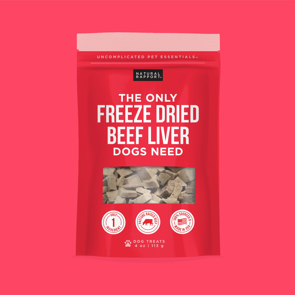 The Only Freeze Dried Beef Liver Dogs Need: Sample Bag - Approx. 1 oz