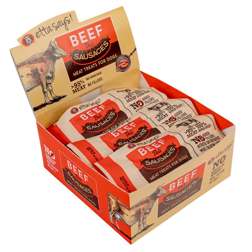 Etta Says! Sausage Link Beef Dog Chew 1.25oz (Case of 12)