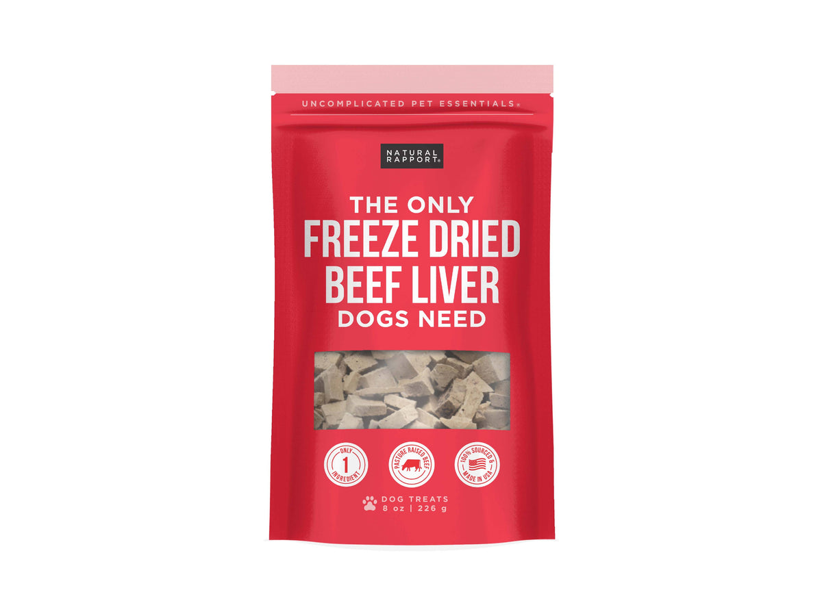 The Only Freeze Dried Beef Liver Dogs Need: Sample Bag - Approx. 1 oz