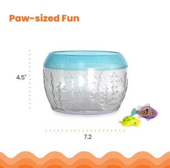 Catstages Meow-Smerizing Fish Bowl Cat Toy Blue