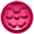Flower eBowl Deep Slow Feeder Dog Bowl for Enrichment | USA Made: Flower Bowl - Pink
