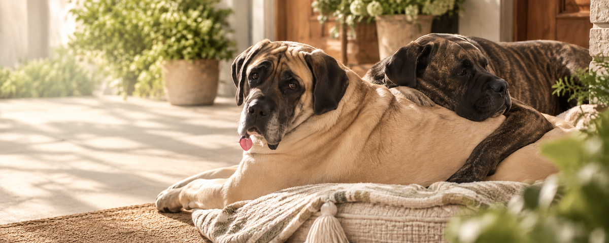 Missy Liu and Pork Chop relaxing together, the dogs behind the story of Missy Liu’s